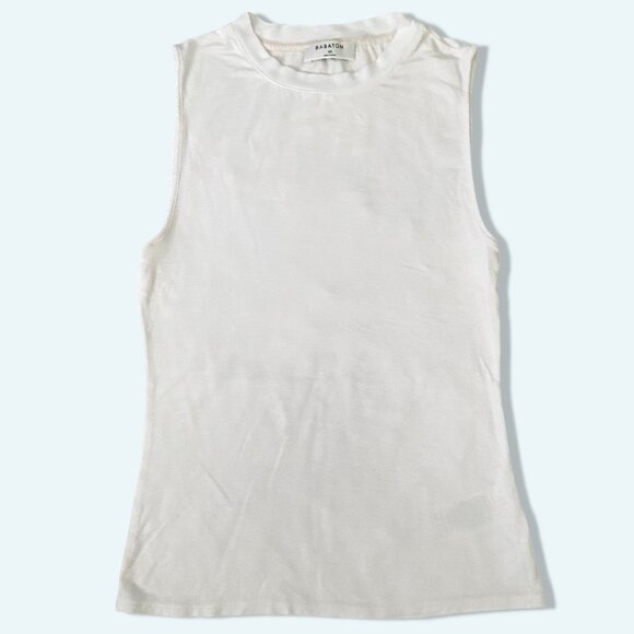 Babaton white sleeveless top - Picture 1 of 2